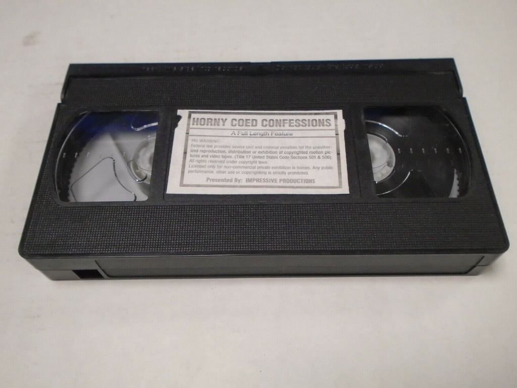Horny Coed Confessions Full Length Feature Impressive Prod Adult VHS 042219AMP2