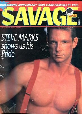 Savage Male Gay Magazine Steve Marks June 1995 122917lm-ep