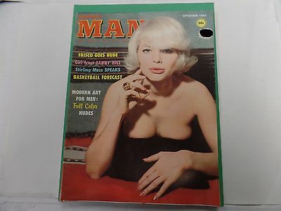 Modern Man Busty Adult Magazine Sophy Hardy September 1965 ex 021516lm-ep