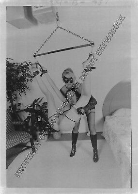 Adult Vintage B&W Photo 5x7 HOM Bondage Brunette Lesbian Bound & Dominated 14ie