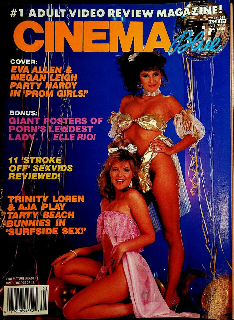 Cinema Blue Magazine Megan Leigh/ Trinity Loren / Aja May 1989 041320lm-ep