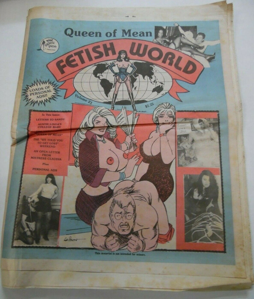 Fetish World Newspaper Queen Of Mean vol.21 1992 021820lm-ep