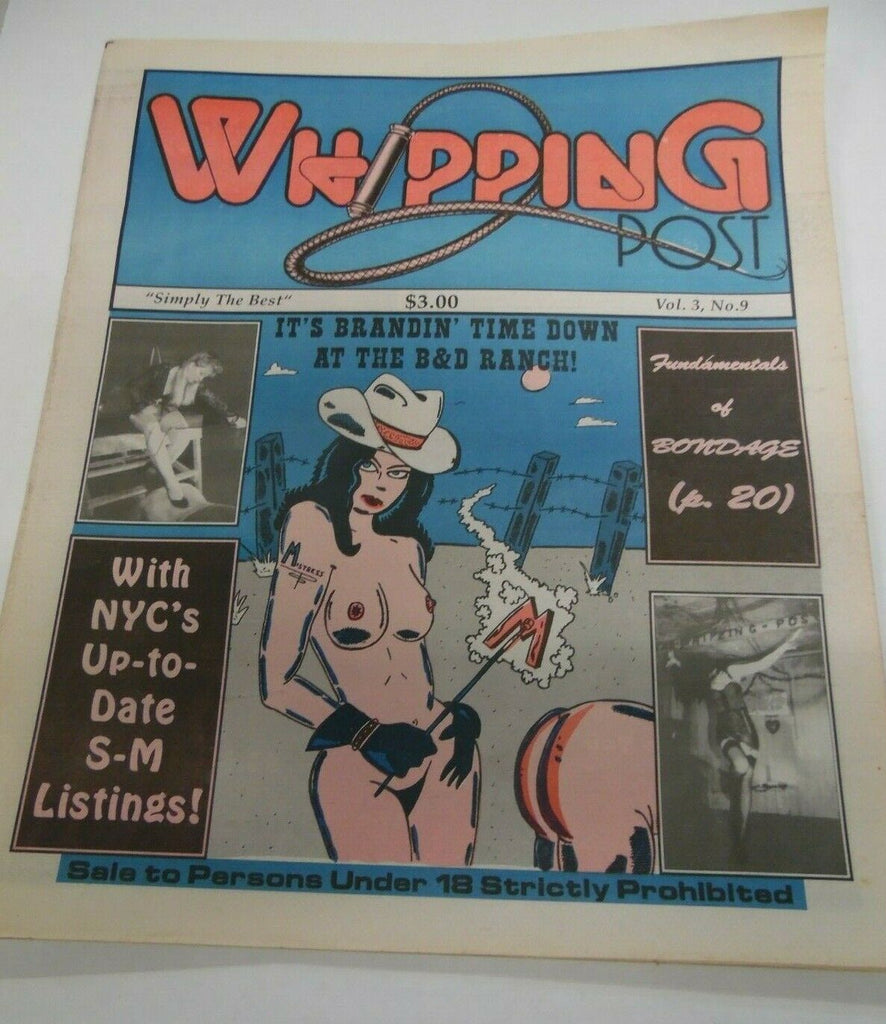Whipping Post Fetish Newspaper B & D Ranch vol.3 #9 1993 122119lm-ep