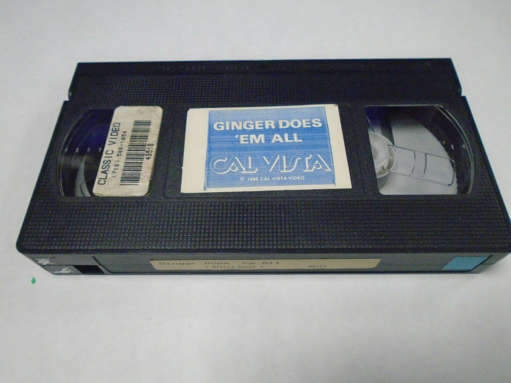 Ginger Does Em All Cal Vista Alicia Monet Ginger Lynn 1986 Adult VHS 031419AMP