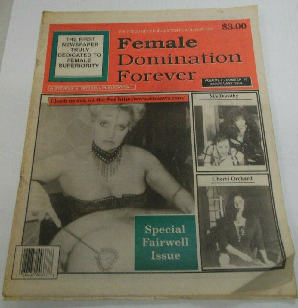 Female Domination Forever Newspaper Ms Dorothy vol.2#13 1996 121419lm-ep