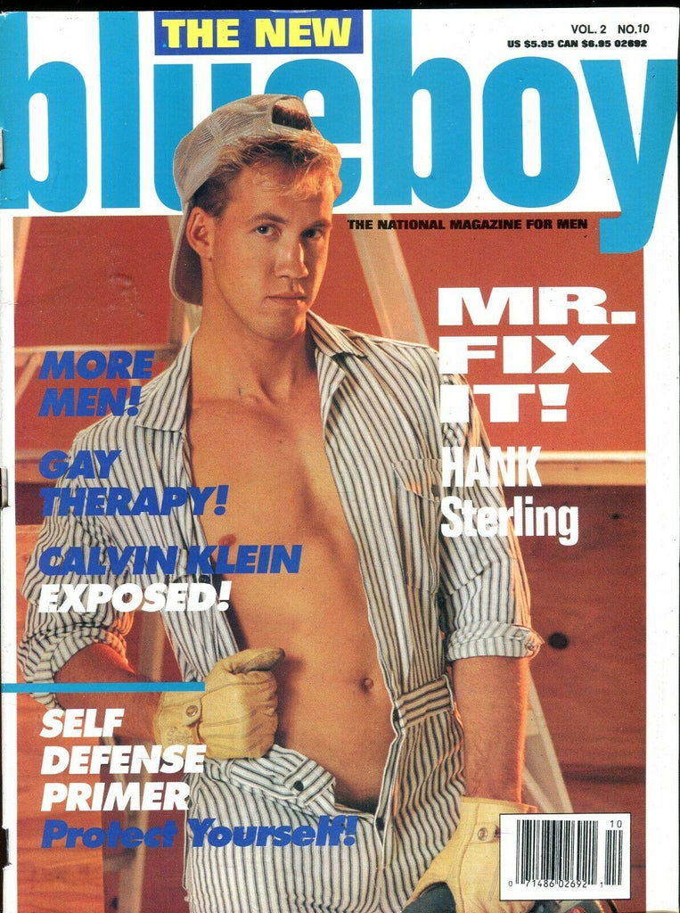 Blueboy Magazine Mr. Fix It- Hank Sterling vol.2 #10 1991 090419lm-ep