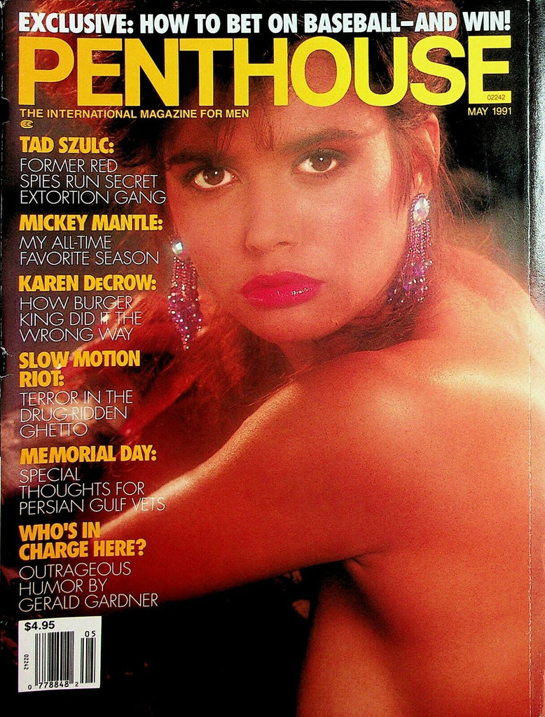 Penthouse Magazine Cover Girl Ronnie / Mickey Mantle May 1991 101720lm-ep