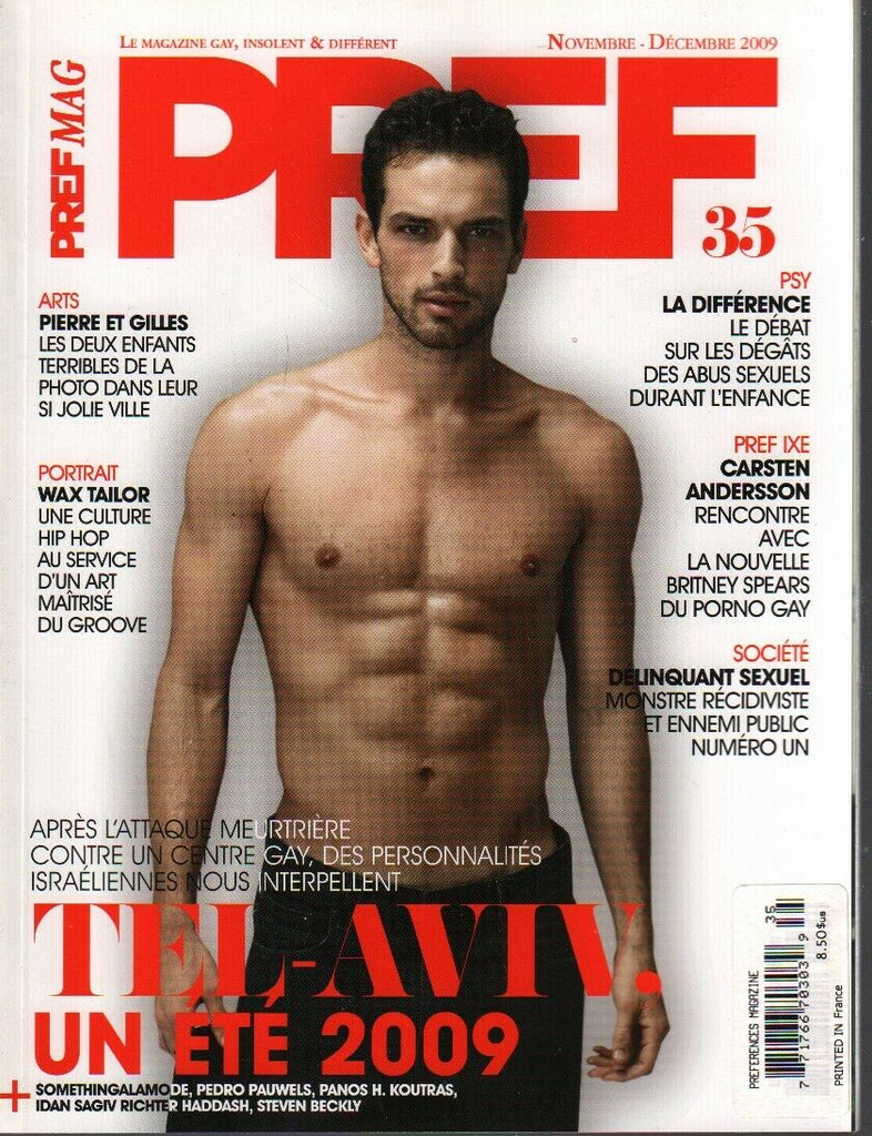 Pref Mag Rare French Gay Interest Nov-Dec 2009 #35 Steven Beckly 030620AME