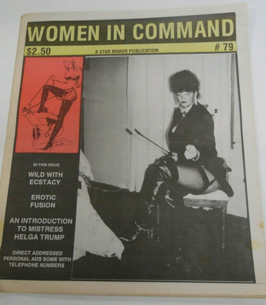 Women In Command Fetish Newspaper Wild With Ecstacy #79 1990's 120919lm-ep