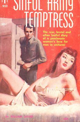 Sinful Army Temptress Adult Novel by William David 1959 042214lm-epa2