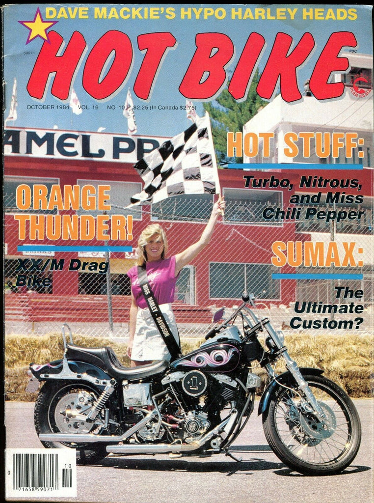 Hot Bike Magazine Orange Thunder! October 1984 050919lm-ep