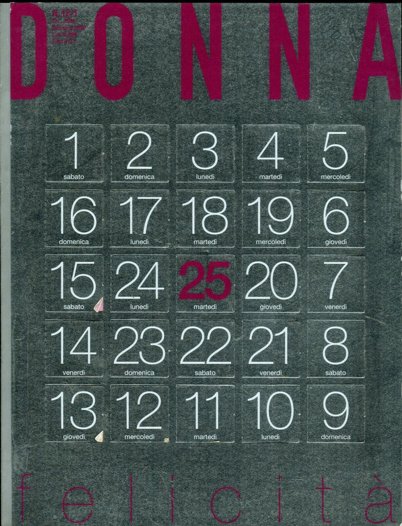 Donna Donna Italian International Adult Fashion Felicita December 2001 092319lm-ep - Used