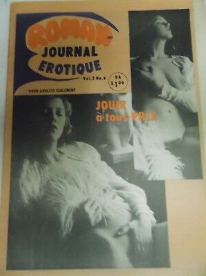 Roman Journal Adult French Newspaper Erotique vol.2 #6 052518lm-ep2