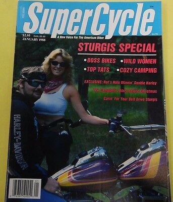 Super Cycle Magazine Sturgis Special January 1988 18+ 121012lm-epa