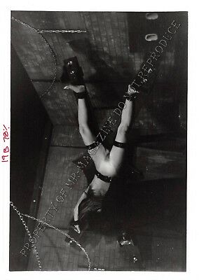 Adult Photo Vintage B&W 5x7 Bondage Busty Brunette Bound & Dominated 194XR