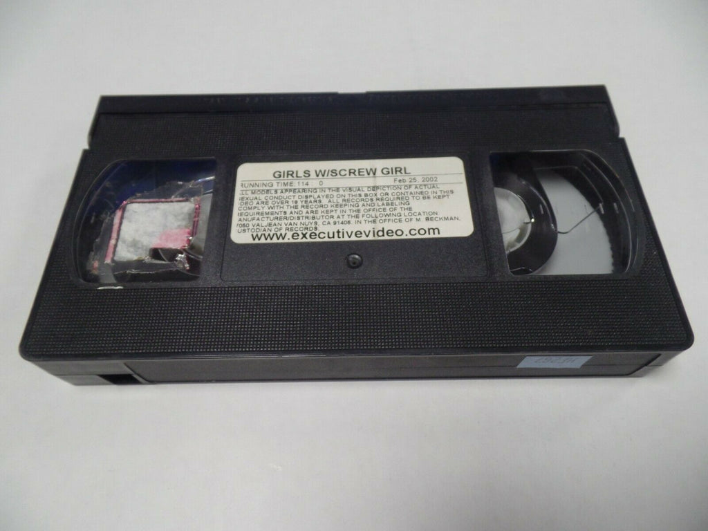 Girls W/Screw Girl Executive Video 114mins Adult VHS 051719AMP3