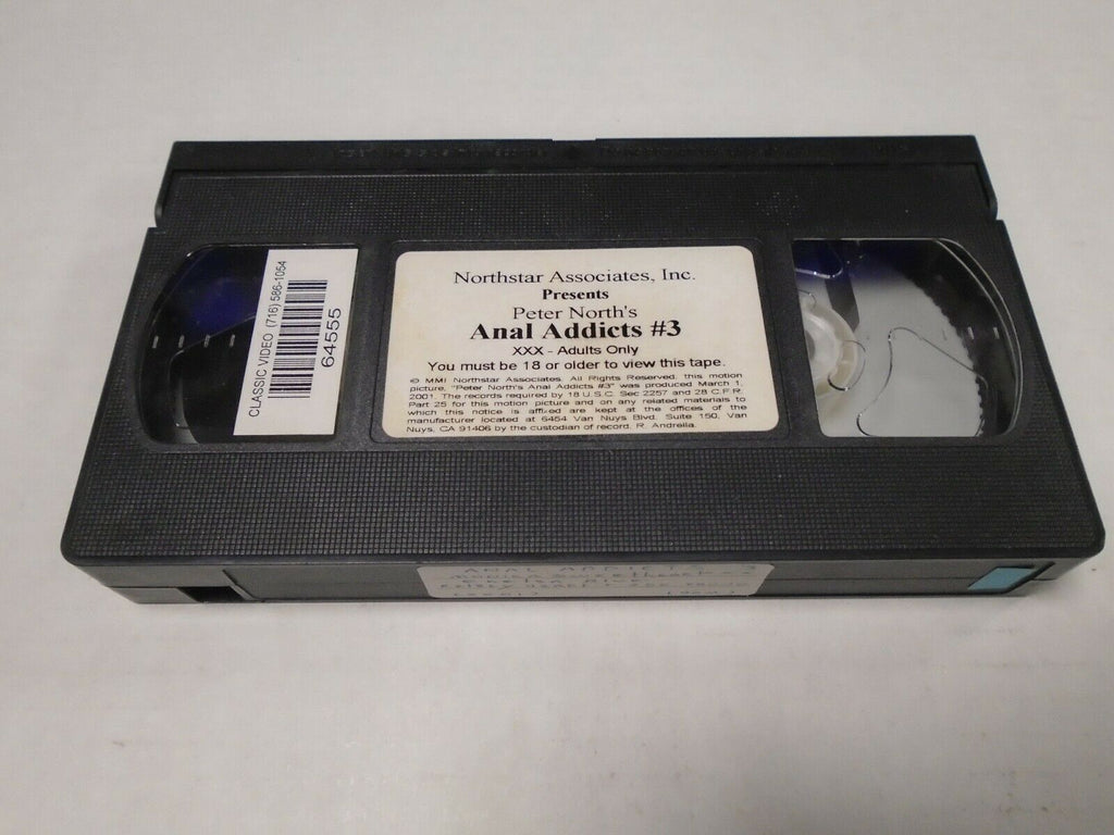 Peter North's Anal Addicts #3 Chelsea Blue Kelsey Adult VHS 032119AMP2
