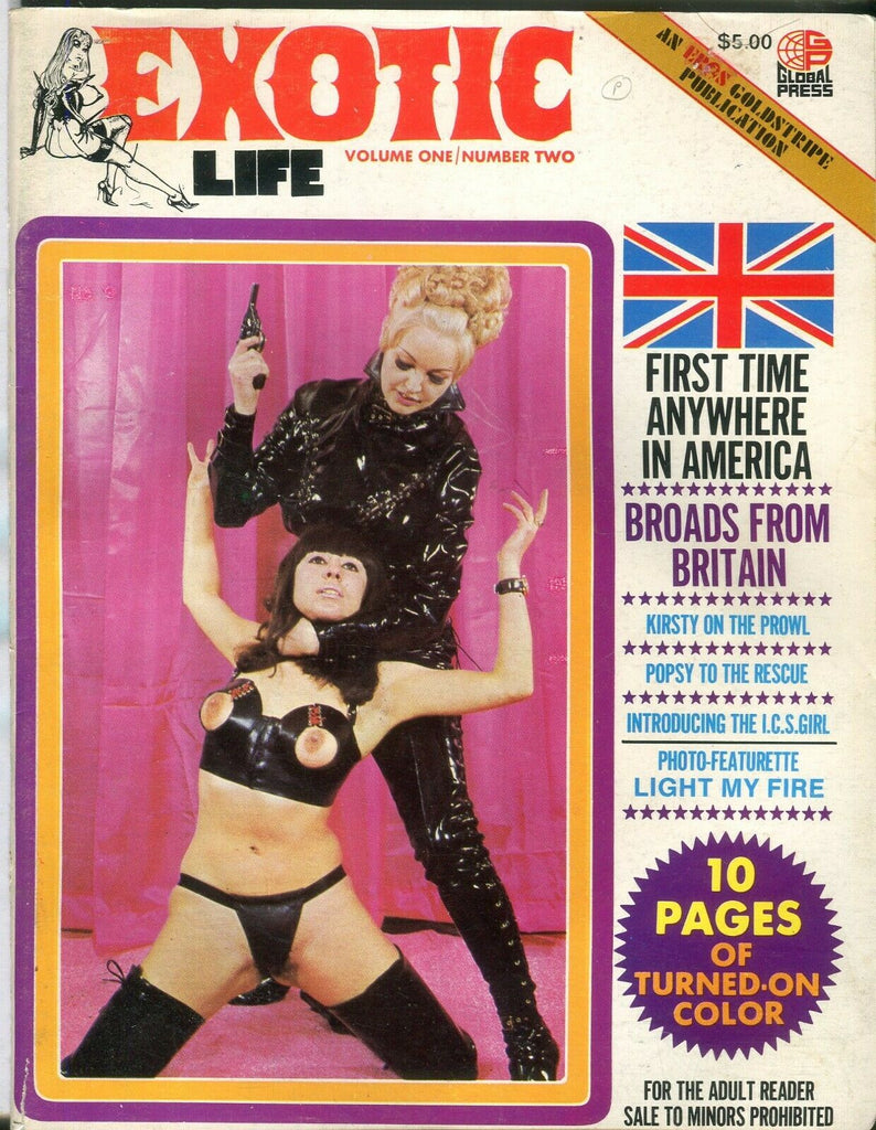 Eros Exotic Life Fetish Magazine Broads From Britain vol.1 #2 1972 112119lm-ep