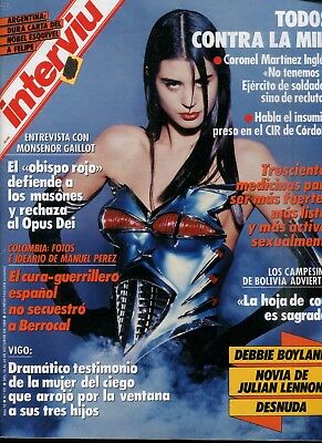 Interviu Spanish Magazine Debbie Boyland #701 October 1989 050218lm-ep