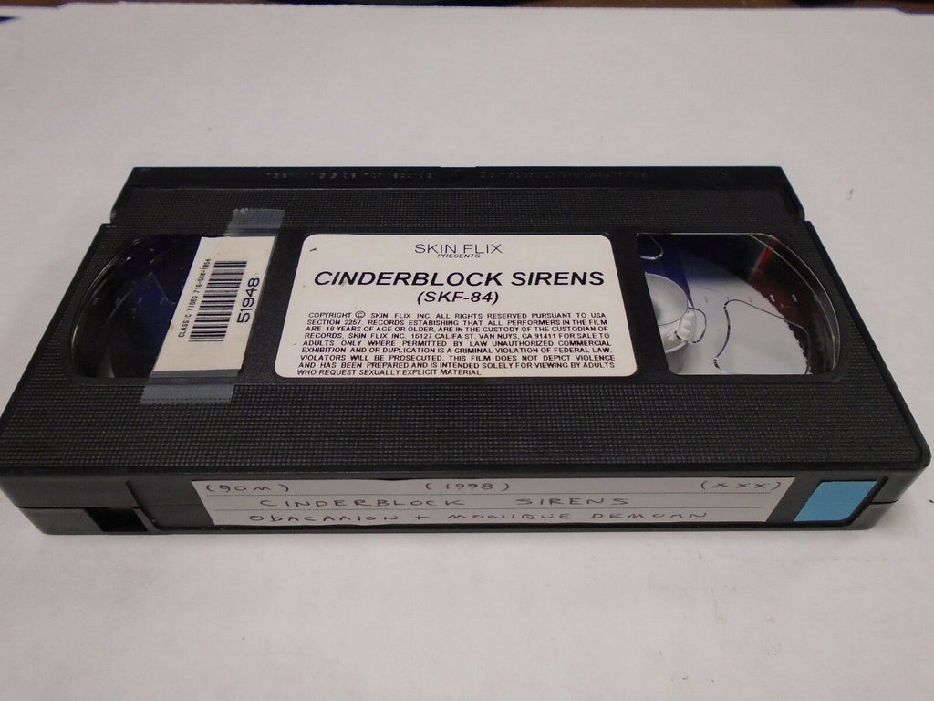 Cinderblock Sirens Monique Demoan 1998 90mins Adult VHS 010719AMP