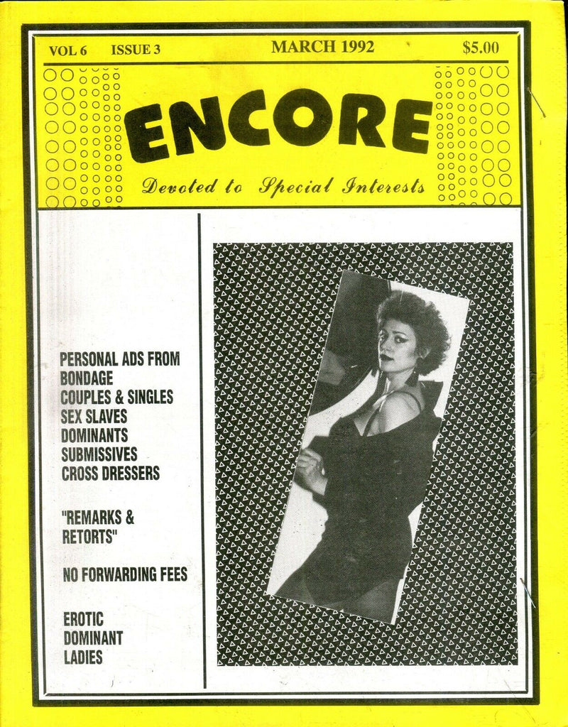 Encore Fetish Magazine Dominant Ladies March 1992 112618lm-ep