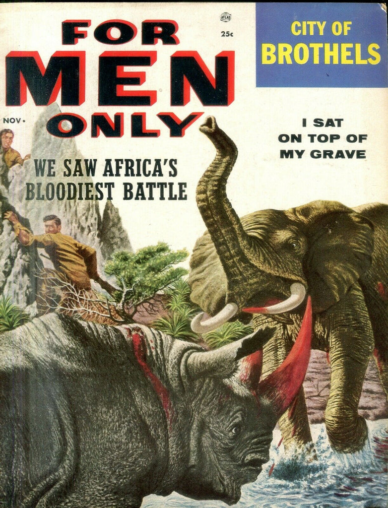 For Men Only Vintage Magazine City Of Brothels November 1955 031619lm-ep
