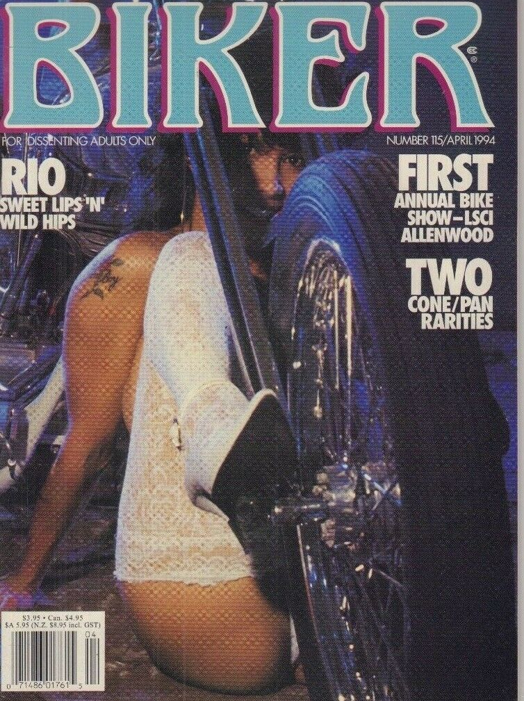 Biker Adult Motorcycle Magazine LSCI Allenwood Bike Show April 1994 051618REP