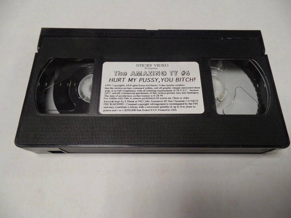 Hurt My Pussy You Bitch The Amazing TY #6 1999 Adult VHS 052819AMP