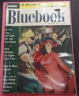 Bluebook Adult Magazine January 1956 vg 122215lm-ep