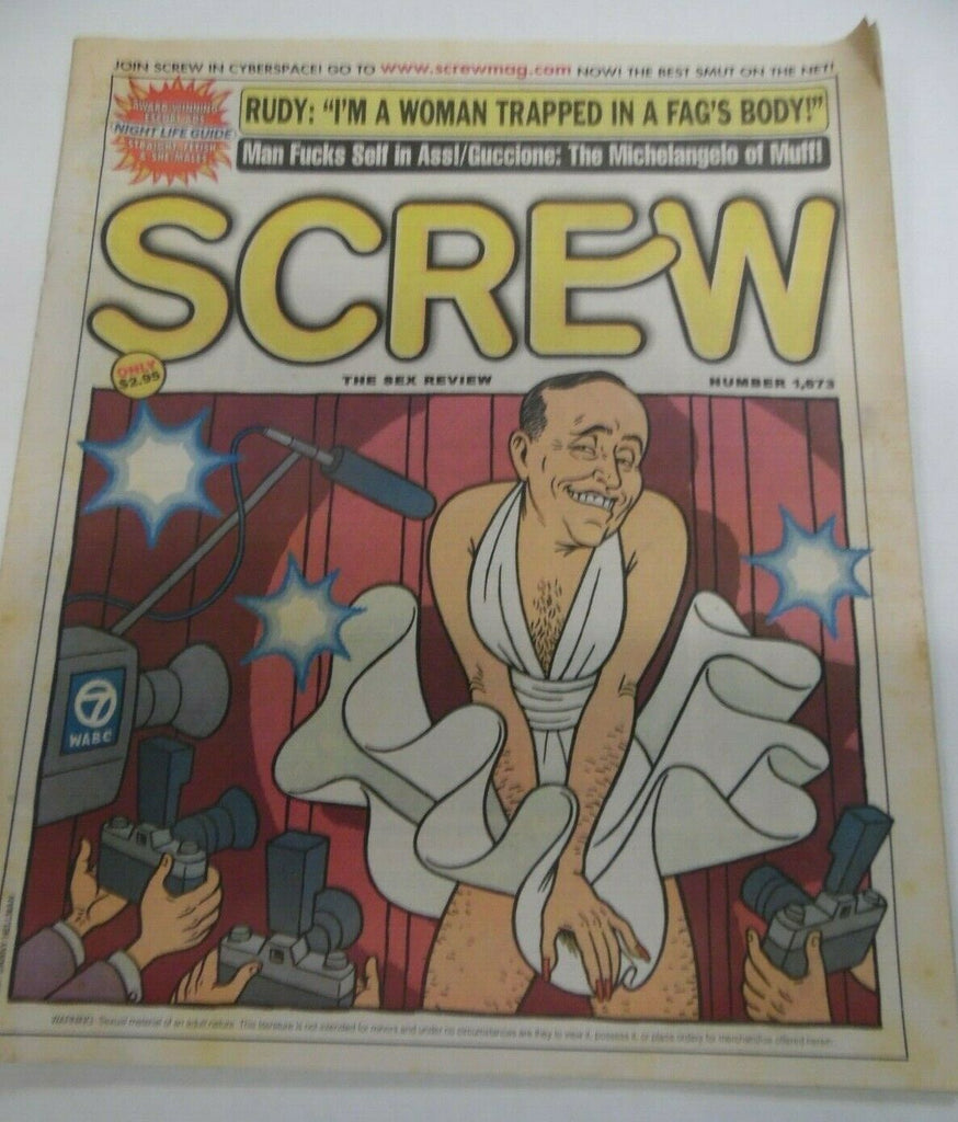 Screw Newspaper Man Does Self In Ass #1673 March 26, 2001 122119lm-ep2