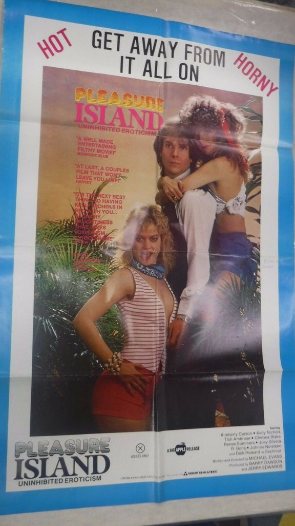 Kimberly Carson Pleasure Island 1984 Arrow Films 36"x23" Poster 062917DBEP
