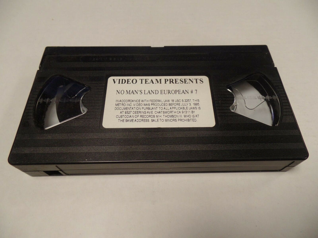 No Man's Land European #7 Video Team Adult VHS 052119AMP