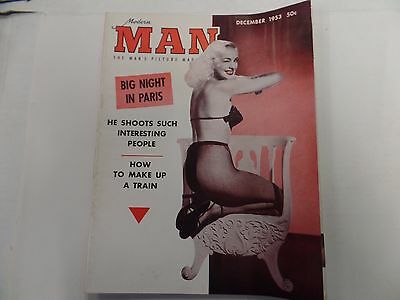 Modern Man Adult Magazine Jean Carman December 1953 ex 021316lm-ep
