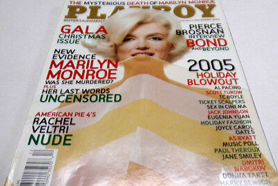 Playboy Adult Magazine"New Evidence Marilyn Monroe" 2005 ex070613lm-ep