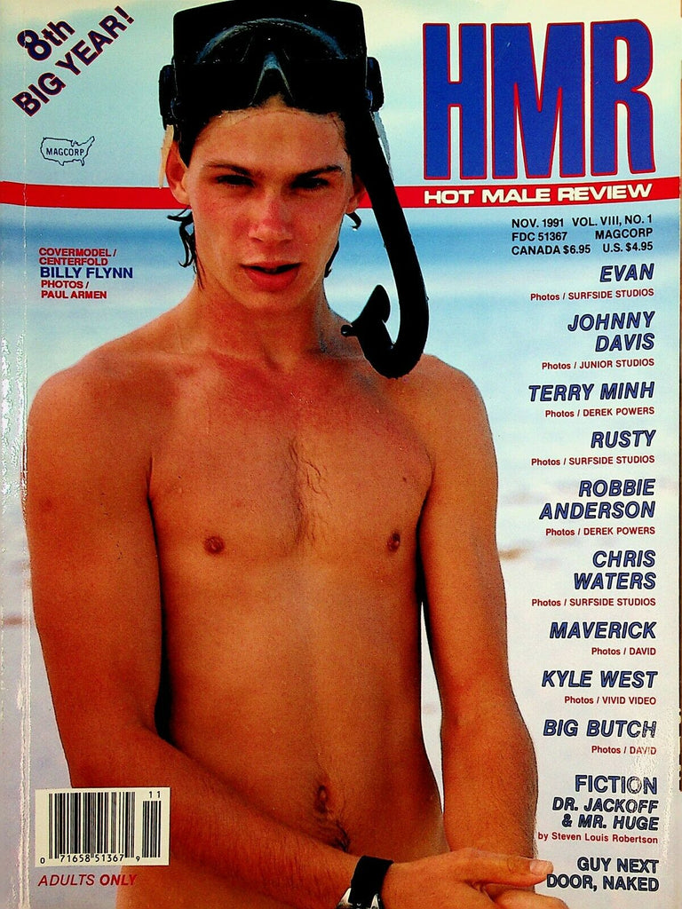 Hot Male Review Gay Magazine Billy Flynn November 1991 120620lm-ep