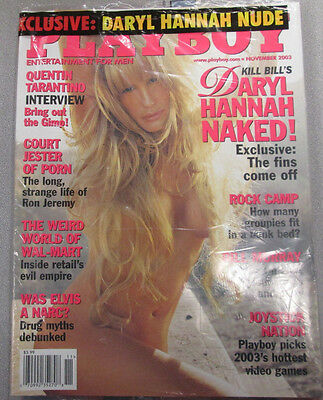 Playboy Adult Magazine Daryl Hannah Nude! November 2003 new/sealed 032115lm-ep