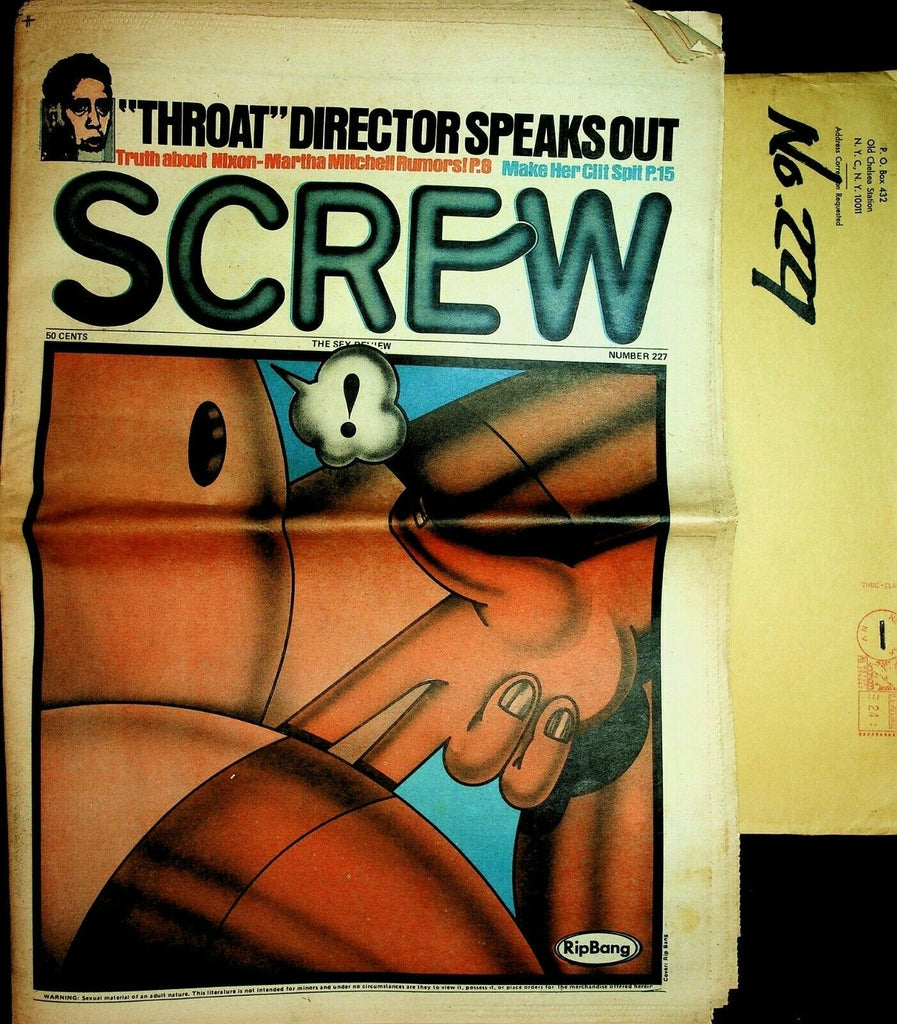 Screw Newspaper "Throat" Director #227 July 9, 1973 062420lm-ep