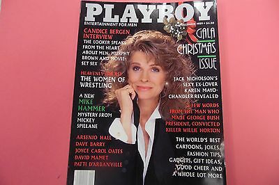 Playboy Magazine Candice Bergen Gala Christmas Issue December 1989 081616lm-ep