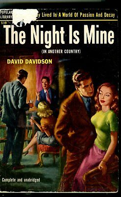The Night Is Mine Adult Novel by David Davidson 1953 042614lm-epa