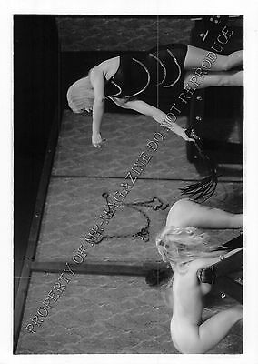 Adult 1990s B&W Photo 5x7 Bondage Beautiful Blonde Lesbian Bound Flogged 30PL
