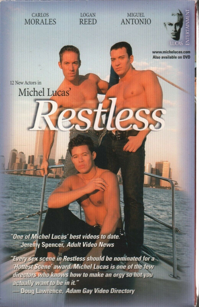 Restless Michael Lucas Logan Reed Carlos Morales Gay Male Adult VHS 112019AMP2