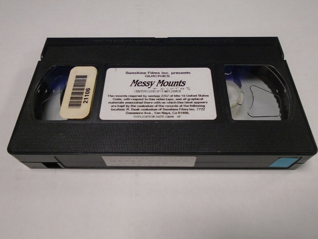 Messy Mounts 2000 60mins Mouths & Quickies Adult VHS 022219AMP2
