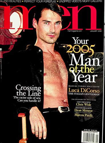 Men Gay Adult Magazine Man Of The Year Luca DiCorso January 2006