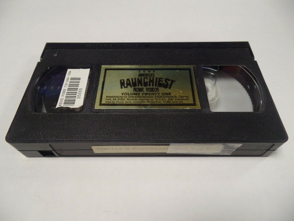 America's Raunchiest Home Videos Vol 21 1992 Zane Ent Adult VHS 022619AMP3