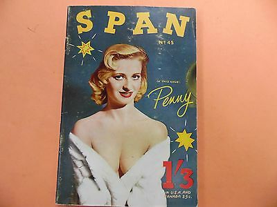 Span Glamour Pin-Up Girls Digest Penny Wood #45 1958 051816lm-ep