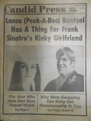 Candid Press Adult Newspaper Frank Sinatra/ Raquel Welch 1972 031418lm-ep2