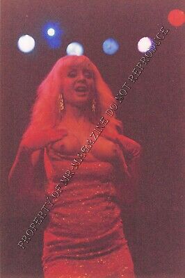 Nina Hartley Candid Original 4x6 Photo 1990s Performing Nude at Live Show 335ig