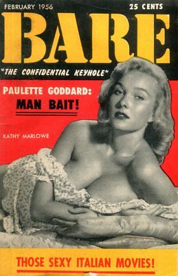 Bare Mini Digest Paulette Goddard / Kathy Marlowe February 1956 091118lm-ep