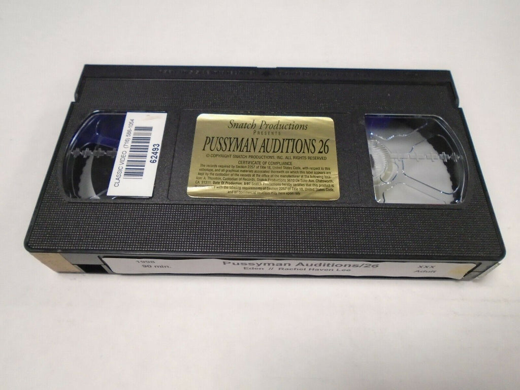 Pussyman Auditions 26 Rachel Haven Lee 1998 90mins Adult VHS 051019AMP
