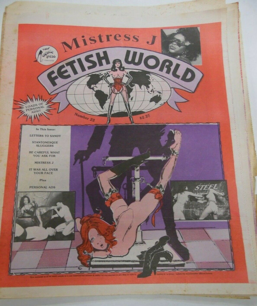 Fetish World Newspaper Mistress J #23 1992 121219lm-ep